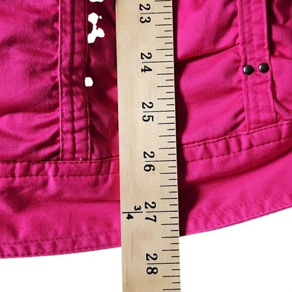 Laura Ashley Barbie Pink Rouched Jacket 3/4 Sleeves, Size 2x - Picture 6 of 9